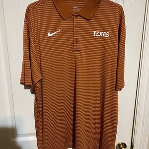 Nike Men's XL Texas Longhorns Striped Polo Shirt